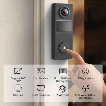 TP-Link Tapo 2K Smart Video Doorbell Mini