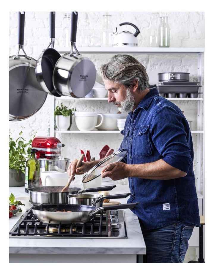 Classic 3 Piece Saucepan Set Stainless Steel PFAS-free