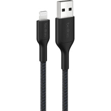 Belkin BoostCharge Braided USB-A to Lightning Cable 15cm (Black)