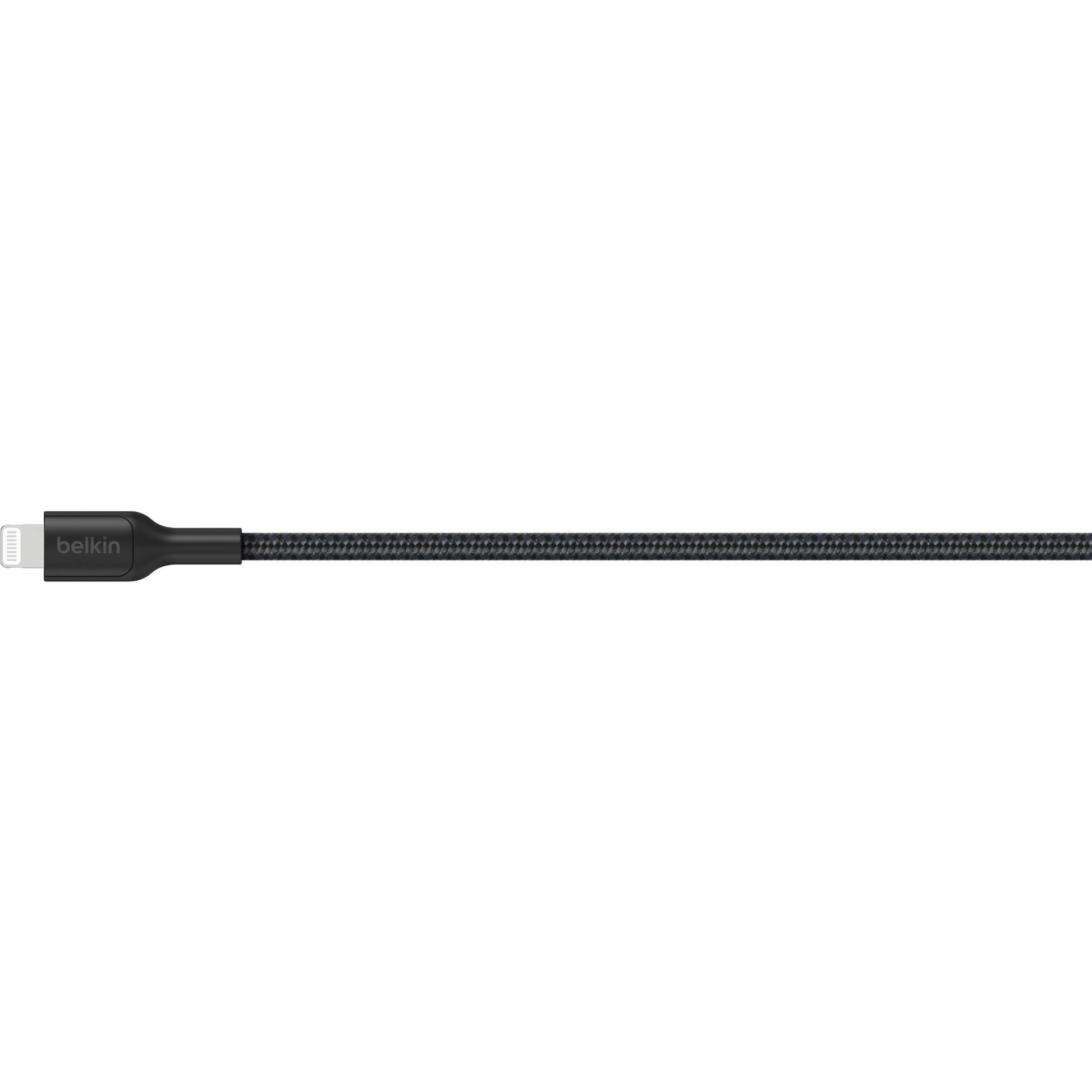 Belkin BoostCharge Braided USB-A to Lightning Cable 1m (Black)