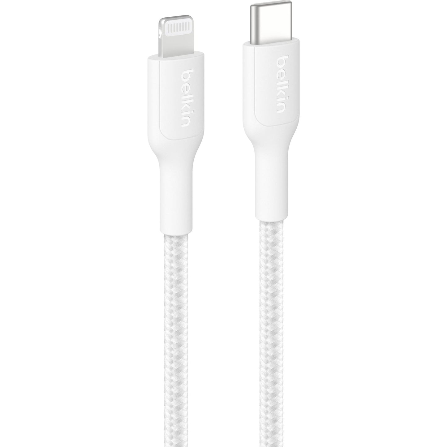 Belkin BoostCharge Braided USB-C to Lightning Cable 2m (White)