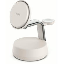 Belkin UltraCharge Pro 3-in-1 Magnetic Qi2 25W Charging Dock (Sand)