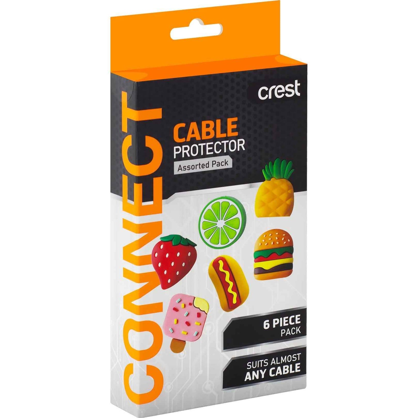Crest Cable Protectors Novelty Food (Assorted 6pc)