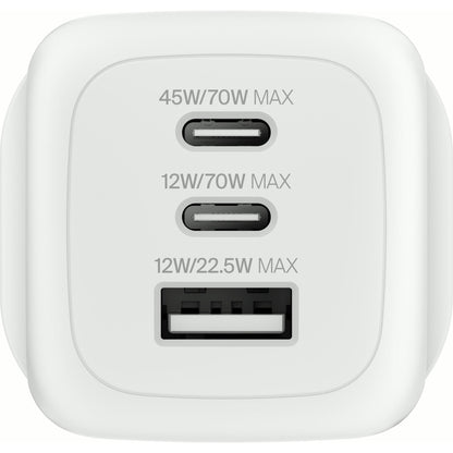 Belkin BoostCharge Pro 3-Port 70W GaN Wall Charger