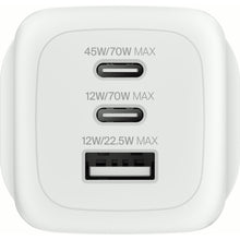 Belkin BoostCharge Pro 3-Port 70W GaN Wall Charger