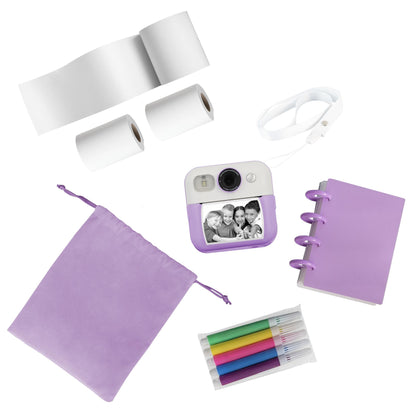 XCD Kids Print Camera Gift Pack (Purple)