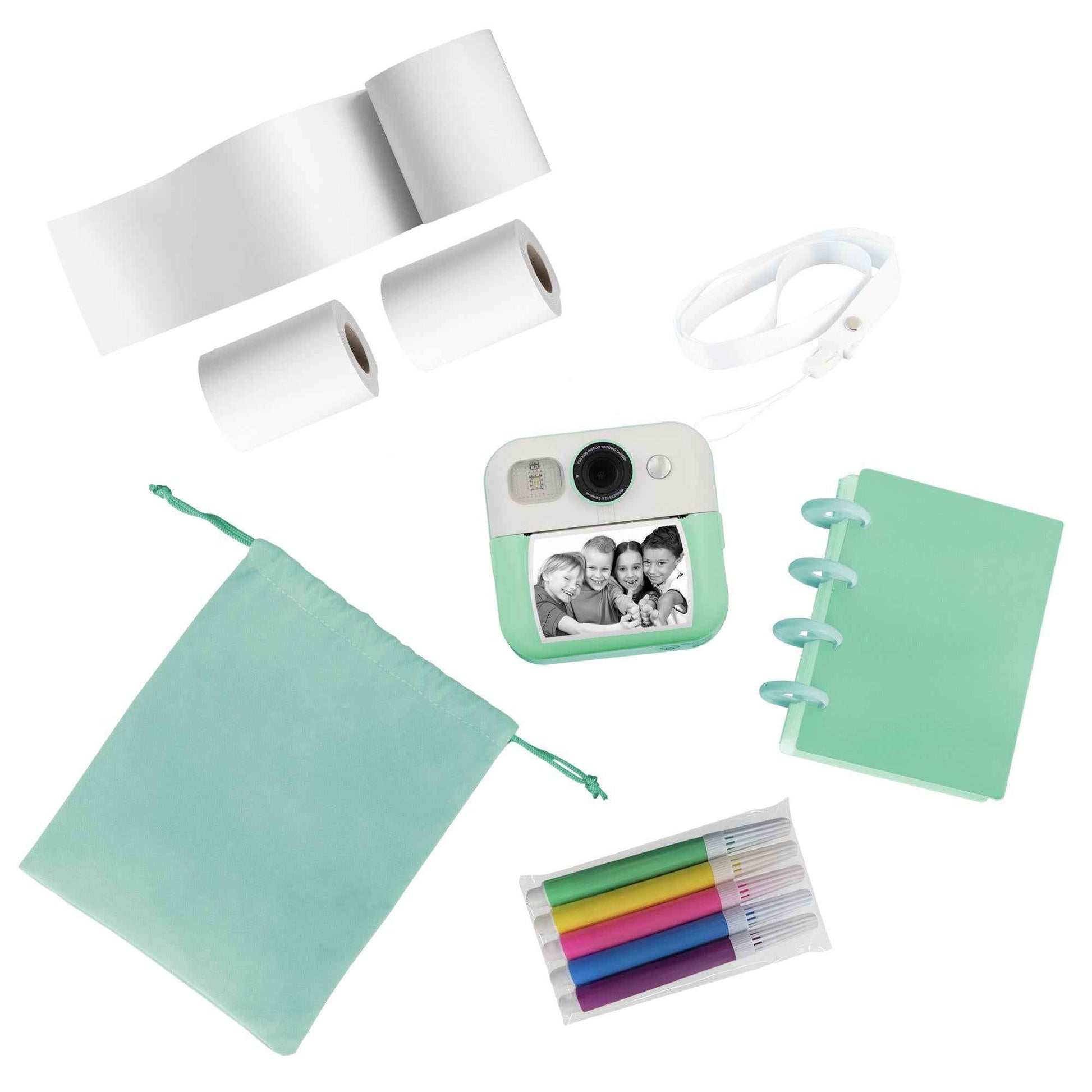 XCD Kids Print Camera Gift Pack (Green)
