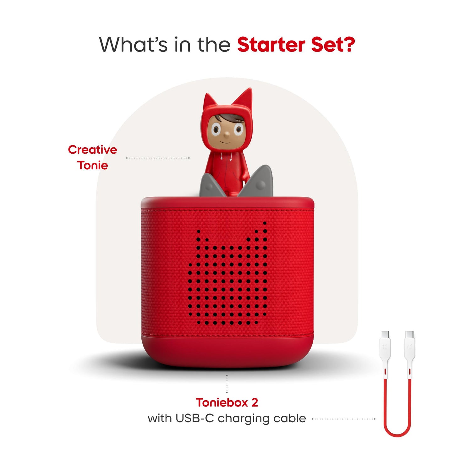 Toniebox 2 Sunset Red Starter Set Creative Tonie Rubie
