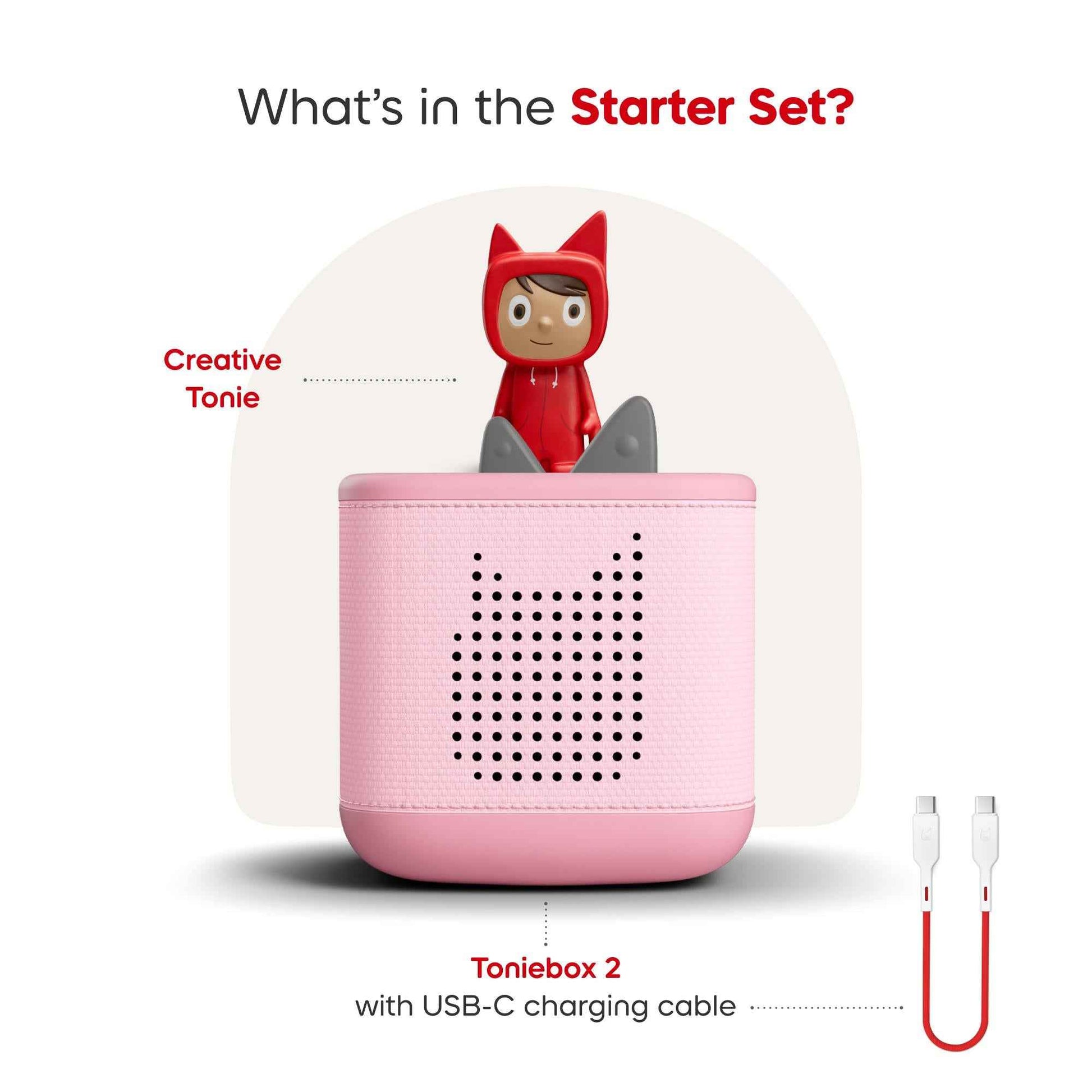Toniebox 2 Cloud Pink Starter Set Creative Tonie Rubie