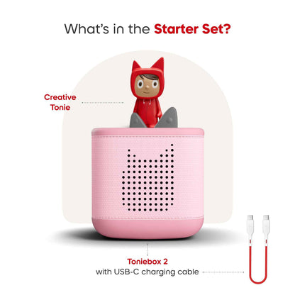 Toniebox 2 Cloud Pink Starter Set Creative Tonie Rubie