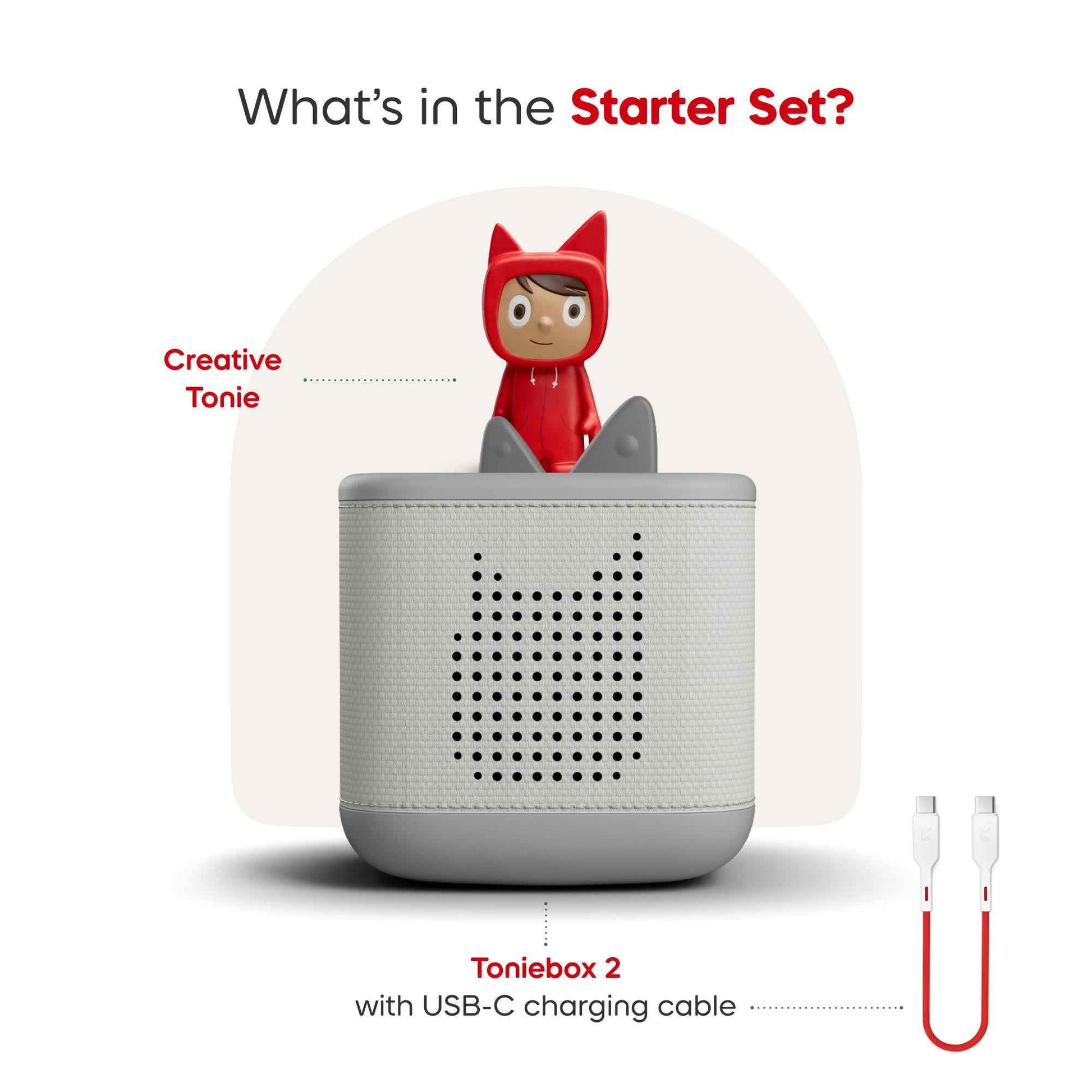 Toniebox 2 Moon Grey Starter Set Creative Tonie Rubie