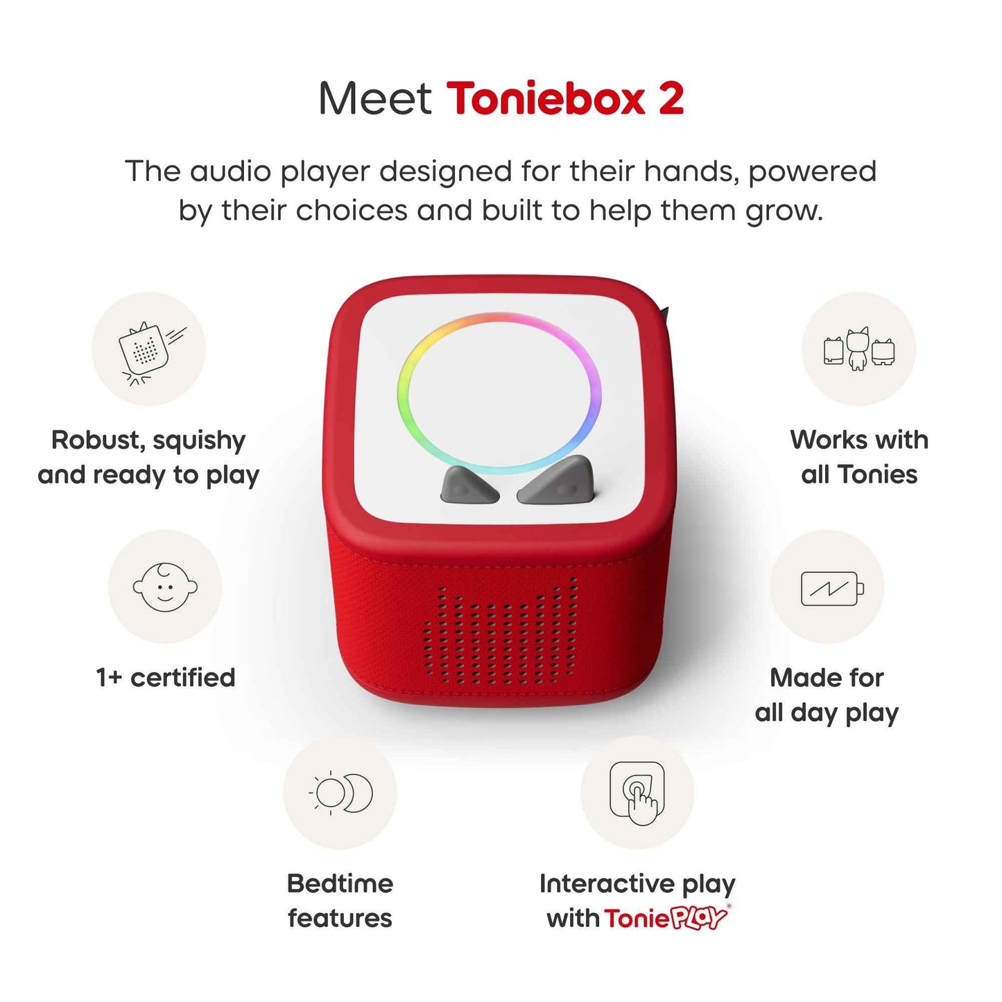 Toniebox 2 Paw Patrol Full Play Set - Sunset Red