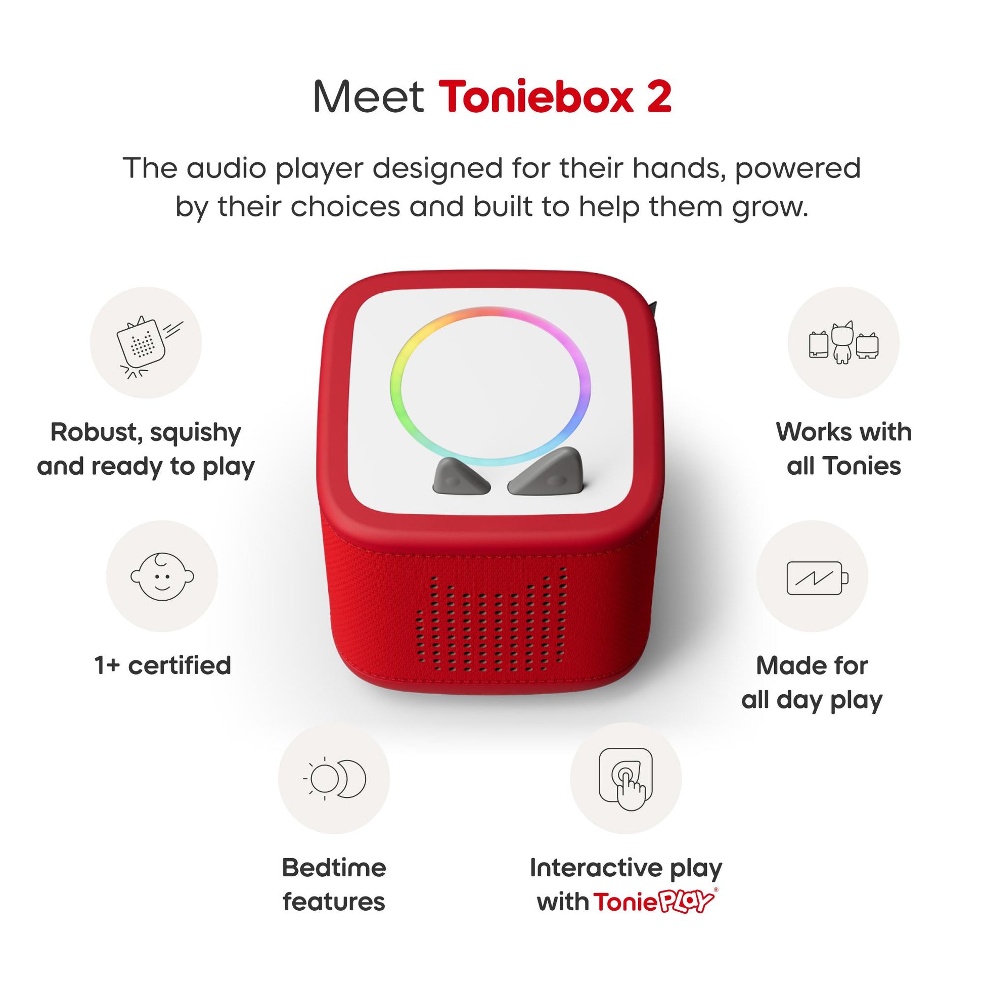 Toniebox 2 Paw Patrol Full Play Set - Sunset Red