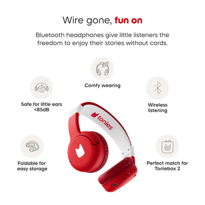 Tonies - Bluetooth Headphones - Sunset Red
