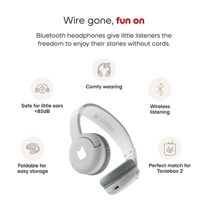 Tonies - Bluetooth Headphones - Moon Grey