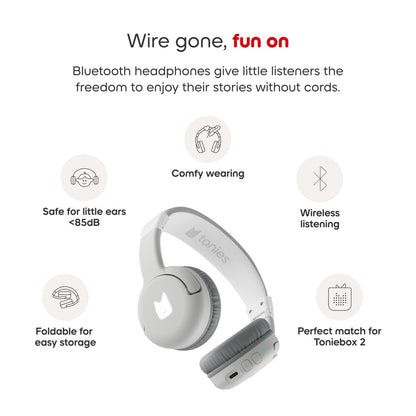 Tonies - Bluetooth Headphones - Moon Grey