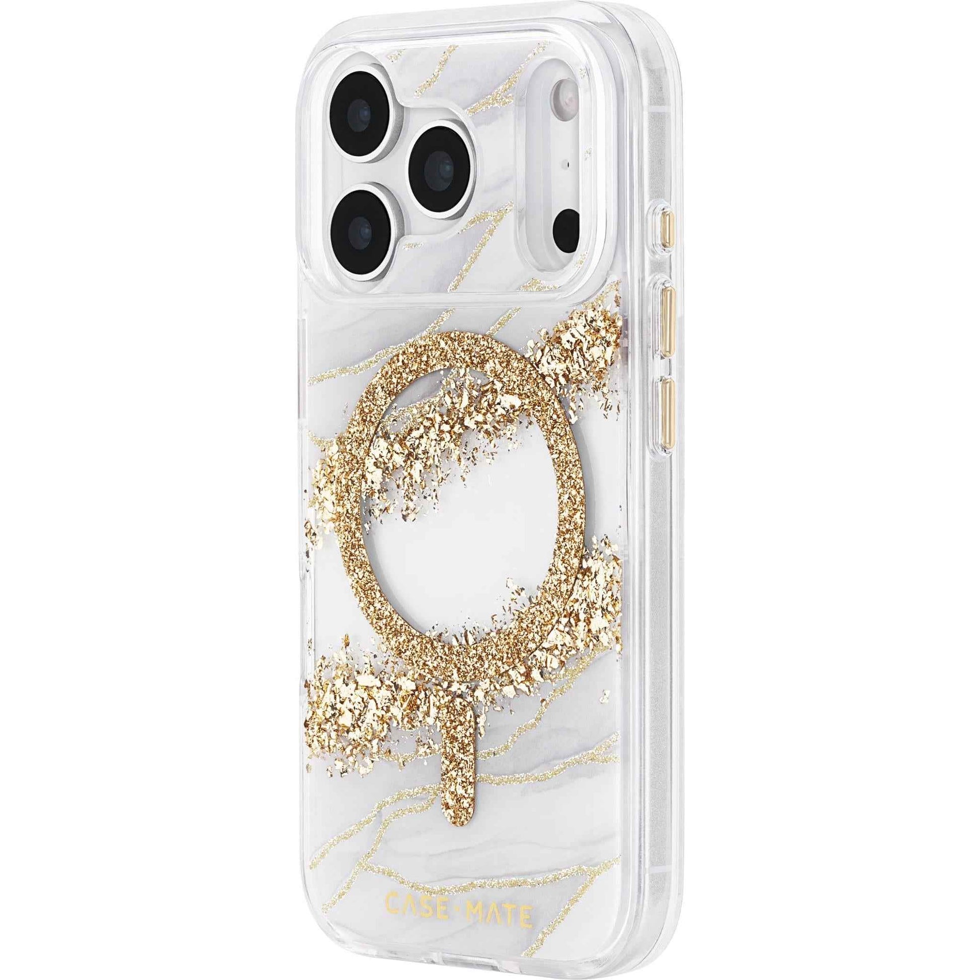 Case-Mate Karat Granite MagSafe Case for iPhone 17 Pro (Gold)