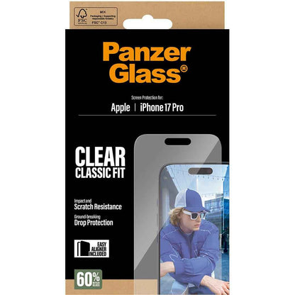 PanzerGlass Classic Fit Screen Protector for iPhone 17 Pro