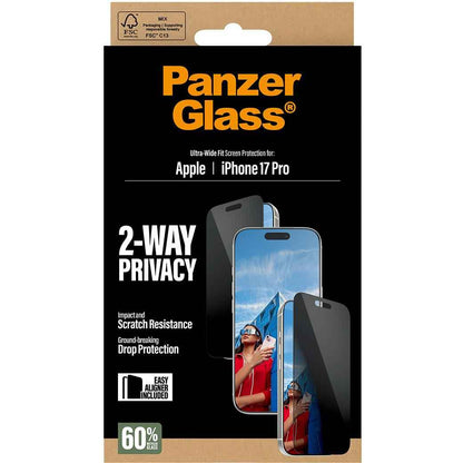 PanzerGlass UWF Privacy Screen Protector for iPhone 17 Pro