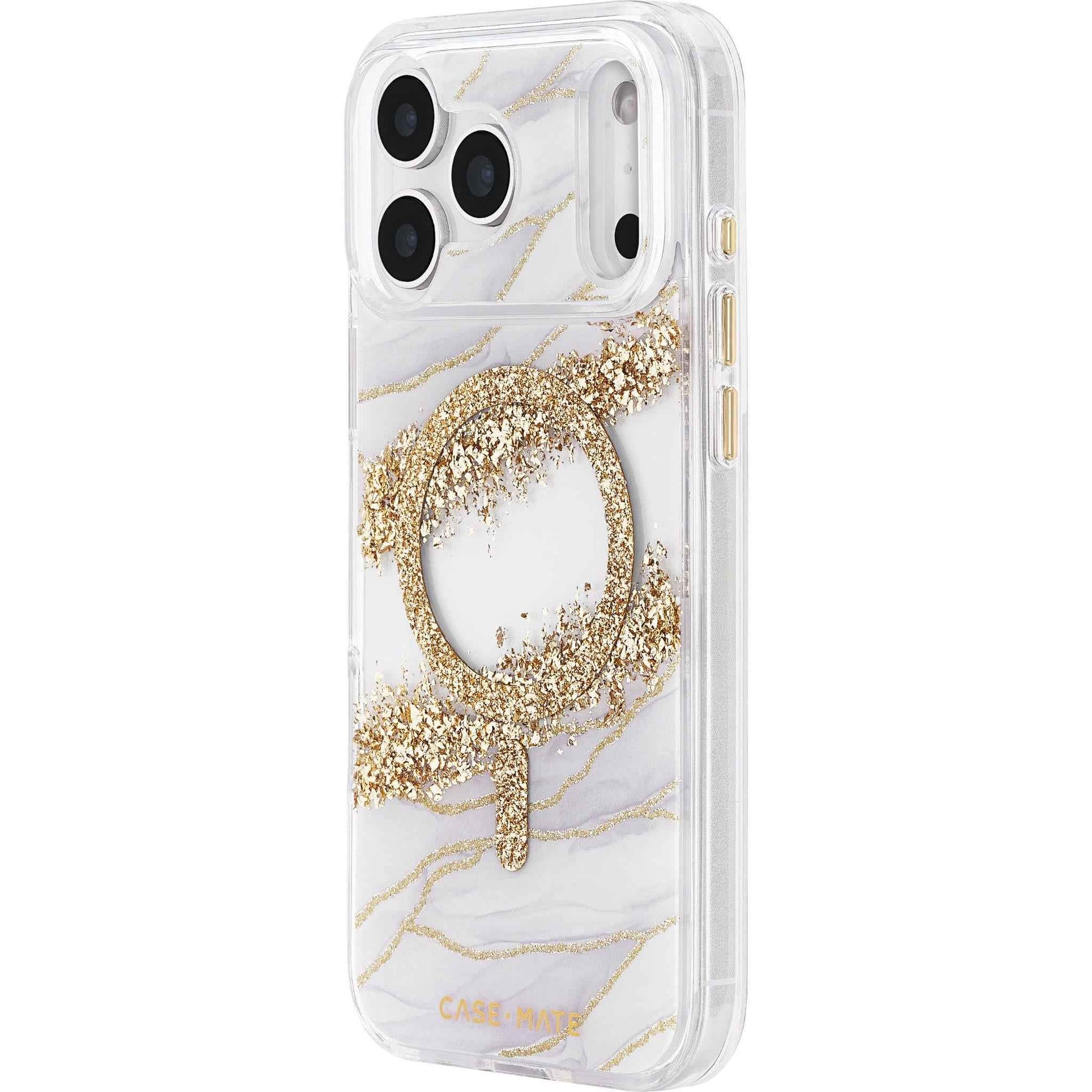 Case-Mate Karat Granite MagSafe Case for iPhone 17 Pro Max (Gold)