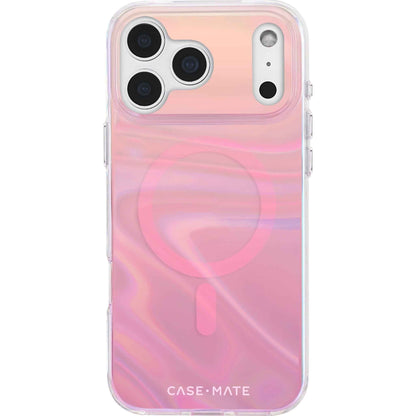 Case-Mate Peach Bubble MagSafe Case for iPhone 17 Pro Max (Iridescent)