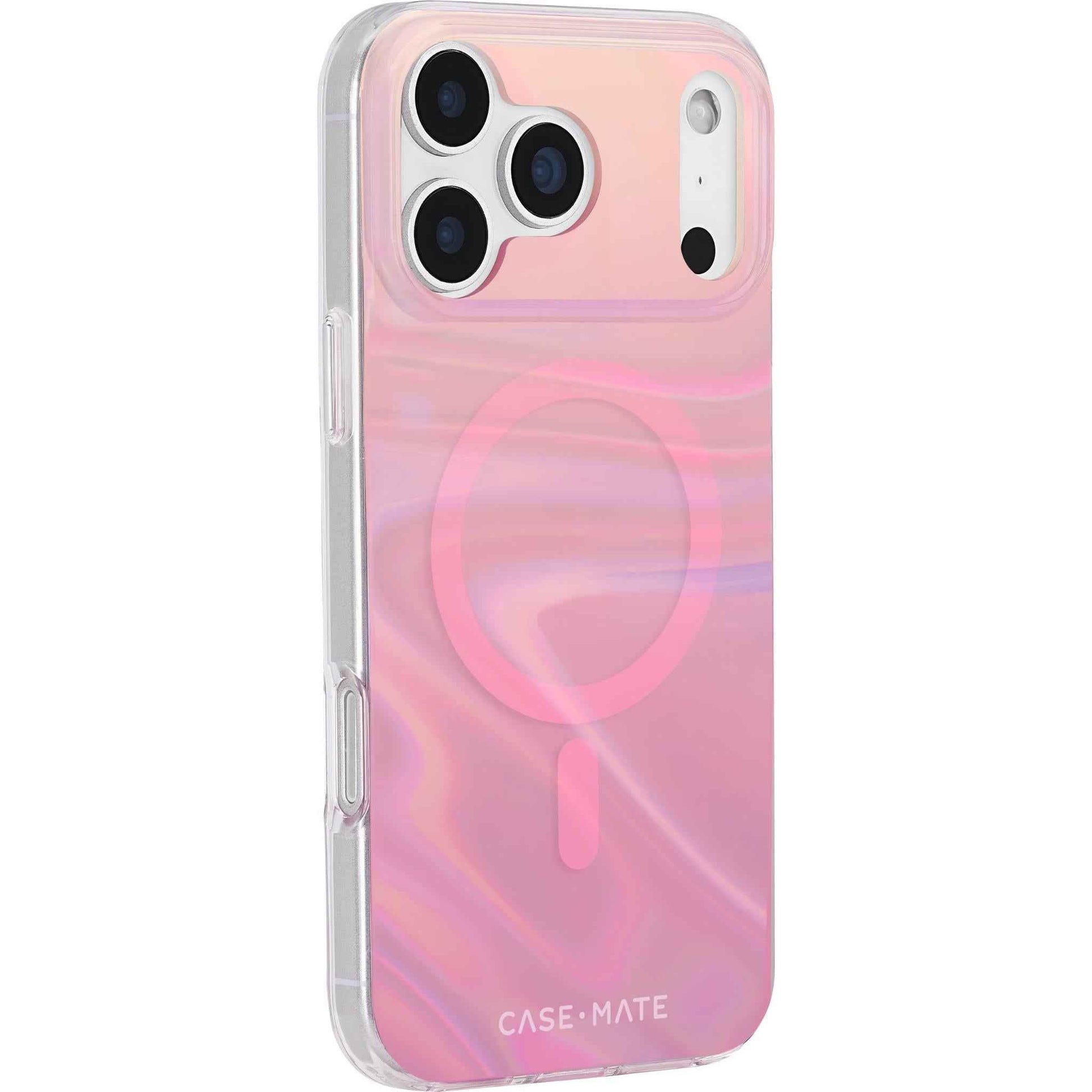 Case-Mate Peach Bubble MagSafe Case for iPhone 17 Pro Max (Iridescent)