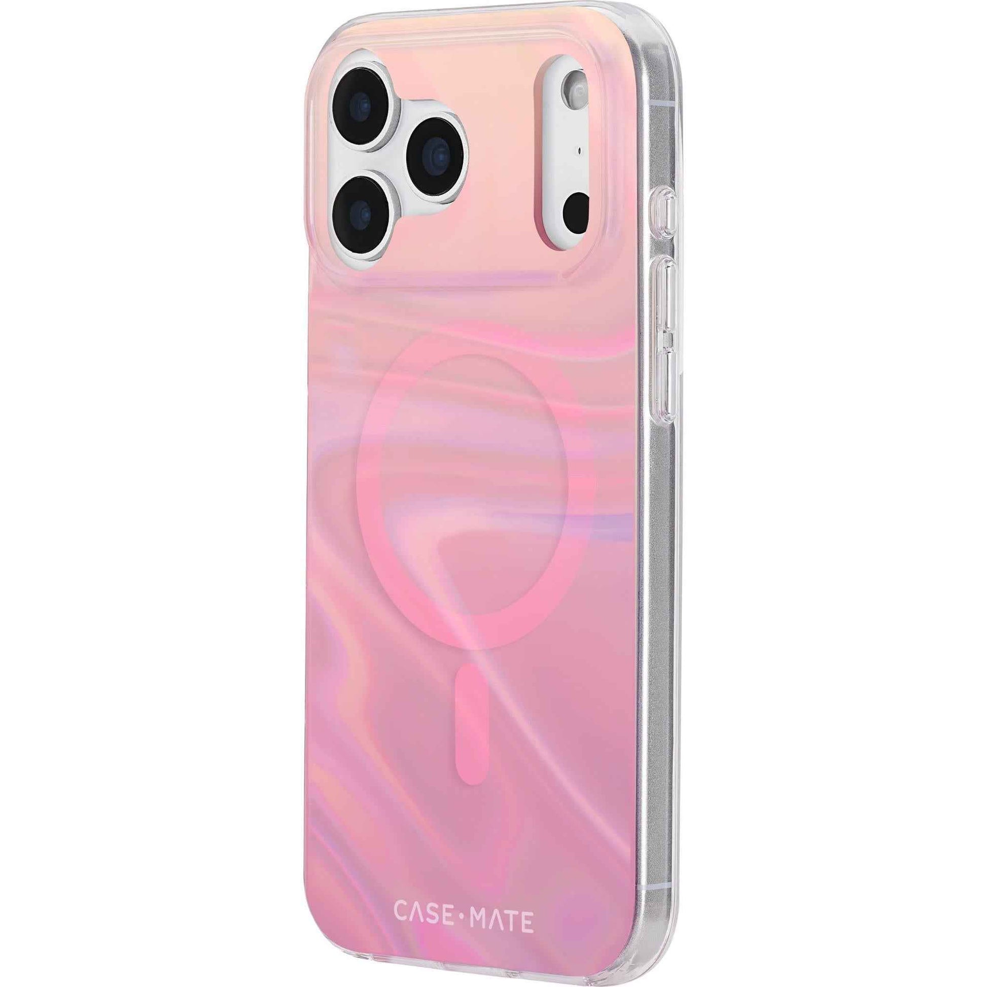 Case-Mate Peach Bubble MagSafe Case for iPhone 17 Pro Max (Iridescent)