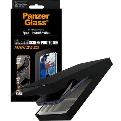 PanzerGlass UWF Screen Protector with Fastfit for Phone 17 Pro Max