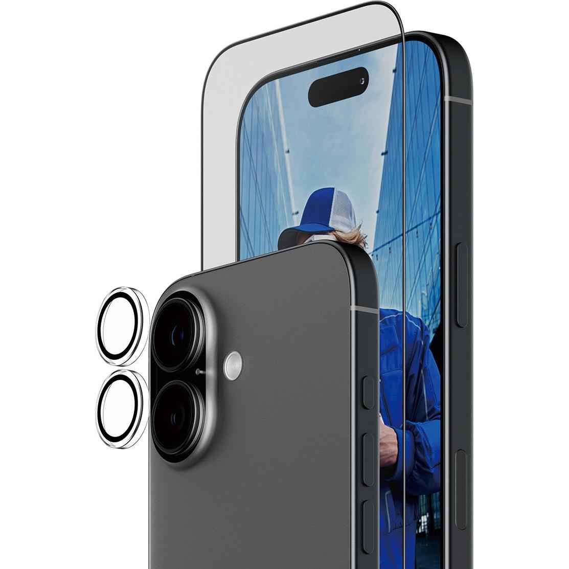 Panzer 2-in-1 Bundle UWF Screen Protector + Hoops for iPhone 17