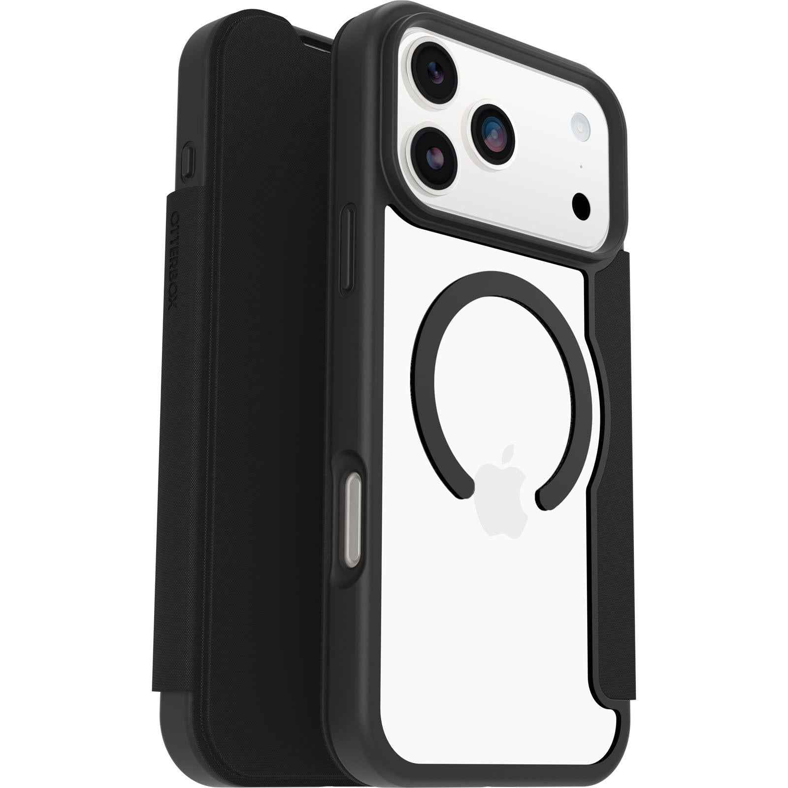 Otterbox React Folio MagSafe Case for iPhone 17 Pro Max (Black Crystal)