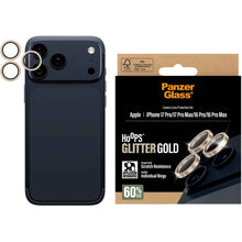 Panzer Hoops Lens Protector for iPhone 17 Pro/17 Pro Max (Glitter Gold)