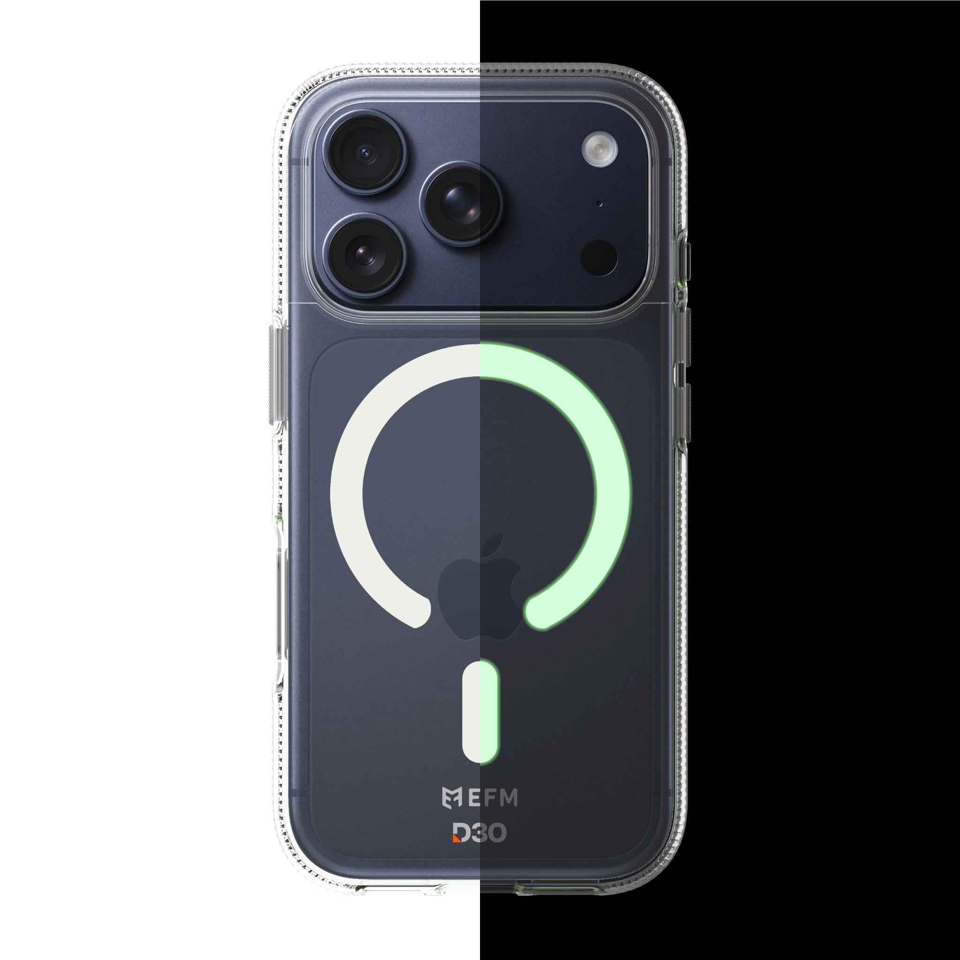 EFM Ibiza Glow Case with D3O Zero for iPhone 17 Pro Max (Clear)