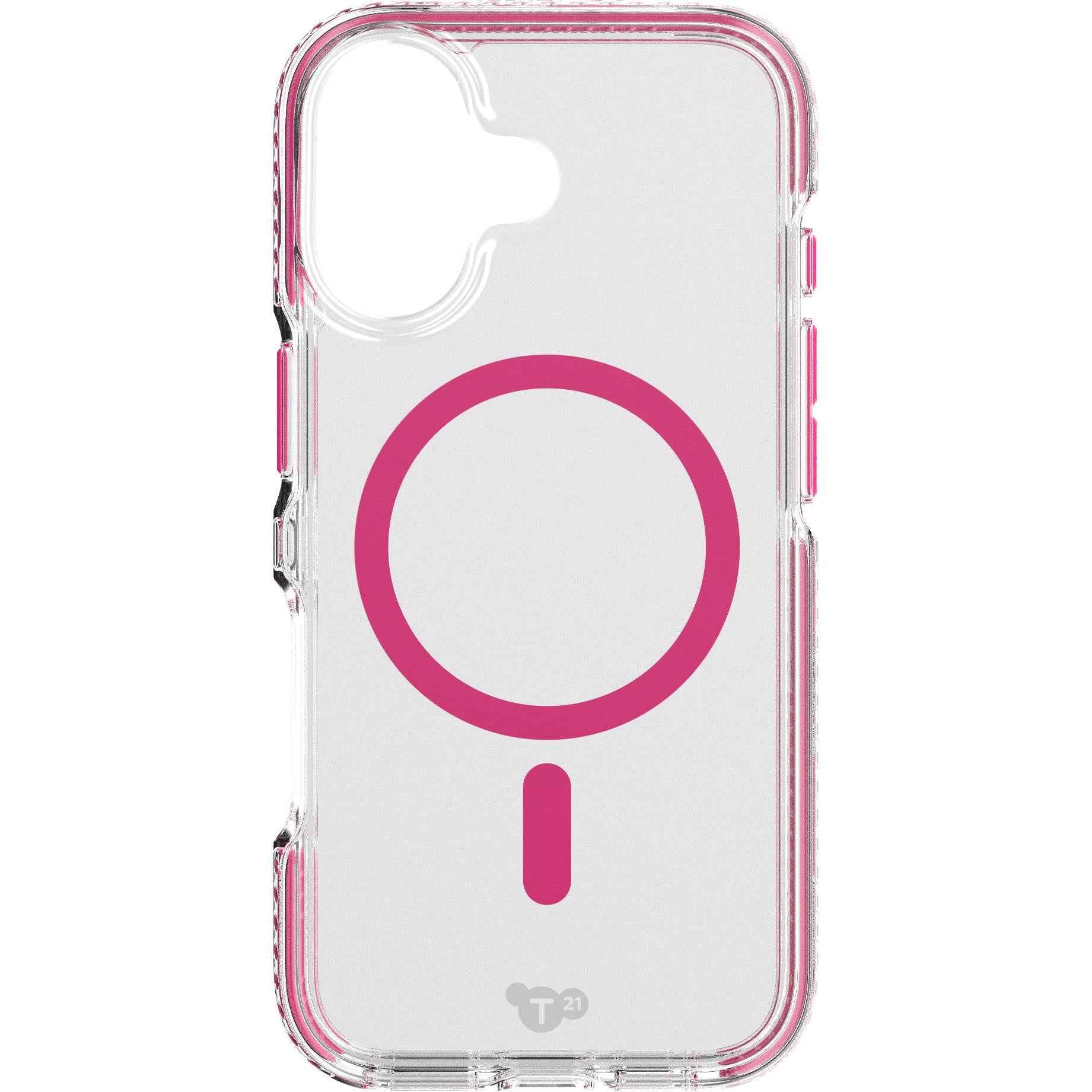 Tech21 EvoCrystal MagSafe Case for iPhone 17 (Clear/Pink)