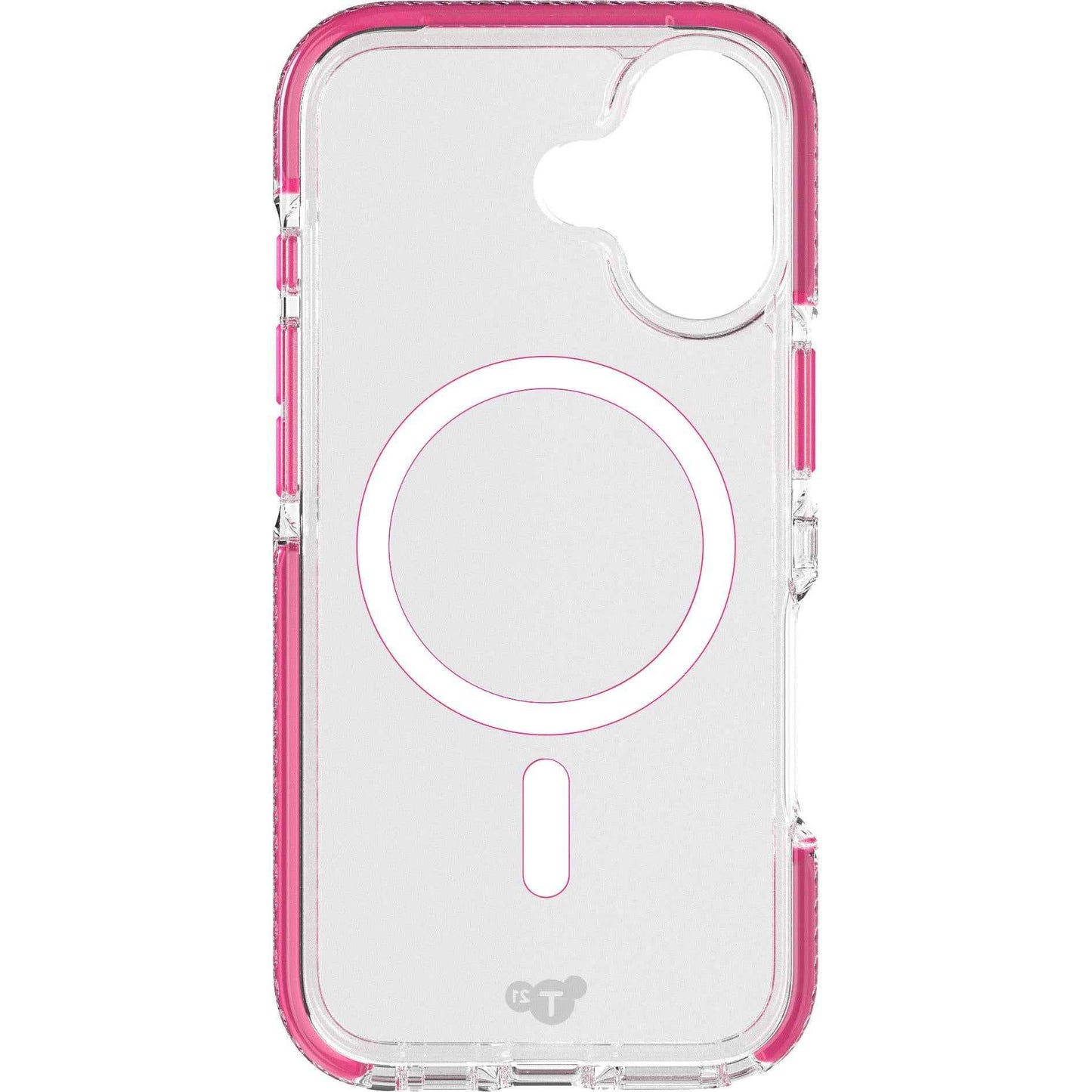 Tech21 EvoCrystal MagSafe Case for iPhone 17 (Clear/Pink)