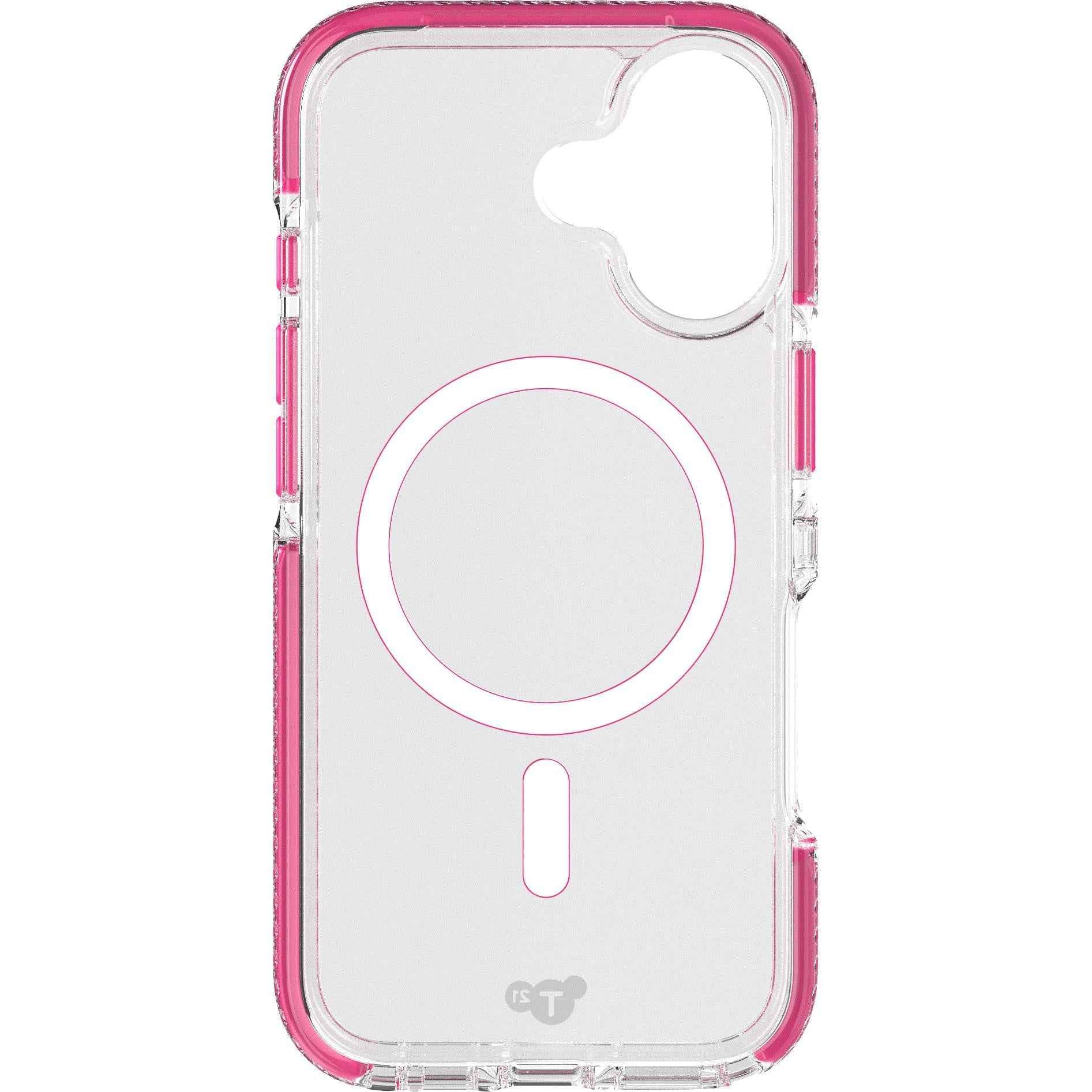 Tech21 EvoCrystal MagSafe Case for iPhone 17 (Clear/Pink)