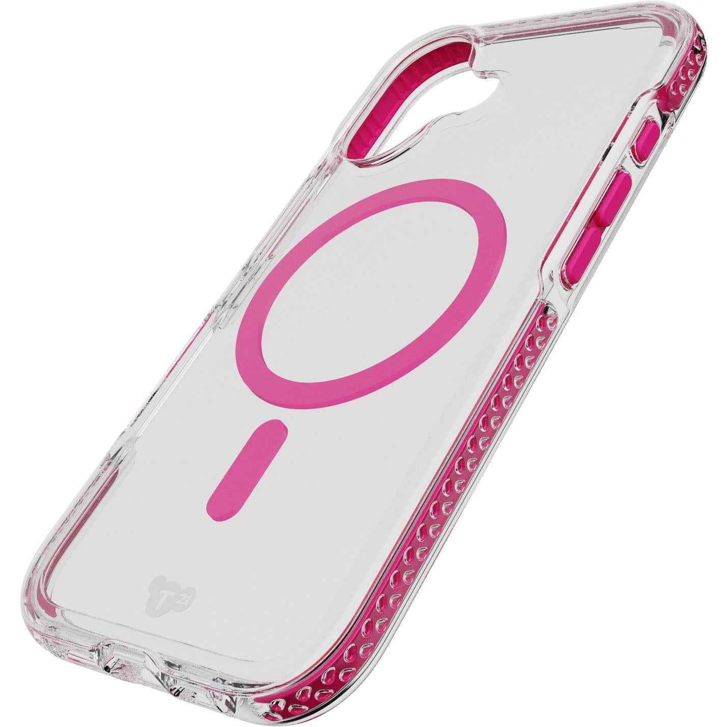 Tech21 EvoCrystal MagSafe Case for iPhone 17 (Clear/Pink)