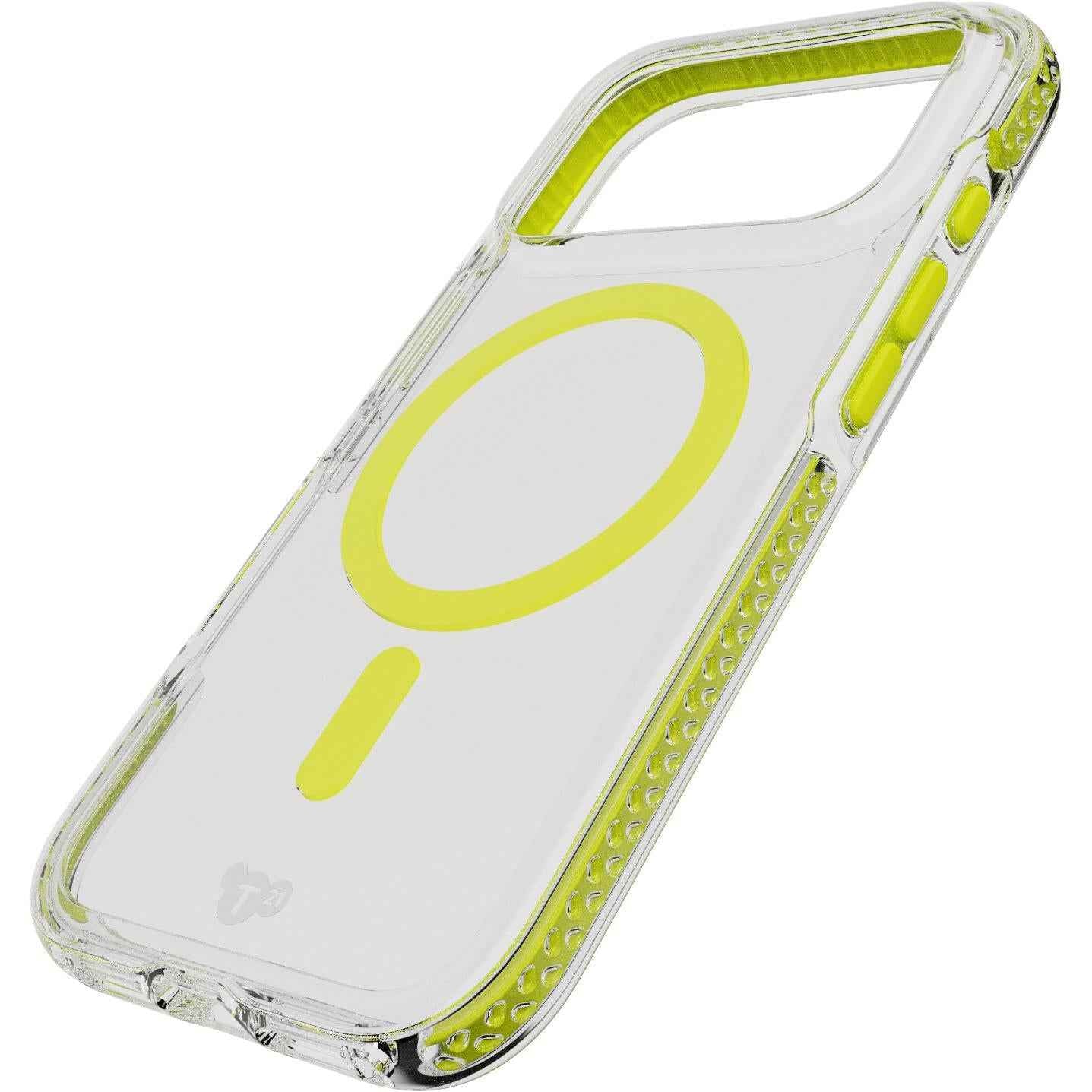 Tech21 EvoCrystal MagSafe Case for iPhone 17 Pro (Clear/Green)