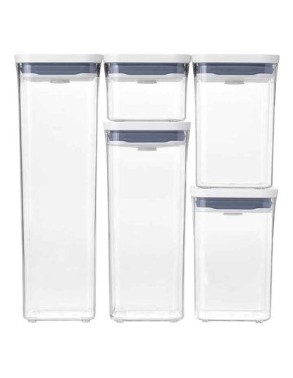 POP 5-Piece Container Set in Clear