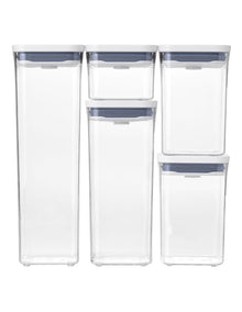 POP 5-Piece Container Set in Clear