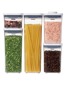 POP 5-Piece Container Set in Clear