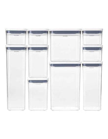 POP 10-Piece Container Set in Clear