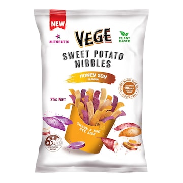 Vege Chips Sweet Potato Nibbles Honey Soy Flavour 75g