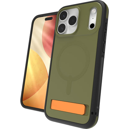 ZAGG Sedona Snap Kickstand + Camera Control Button Case for iPhone 17 Pro Max (Sea Kelp)