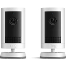 Ring Outdoor Security Camera Plus 2K Battery (White) [2 Pack]