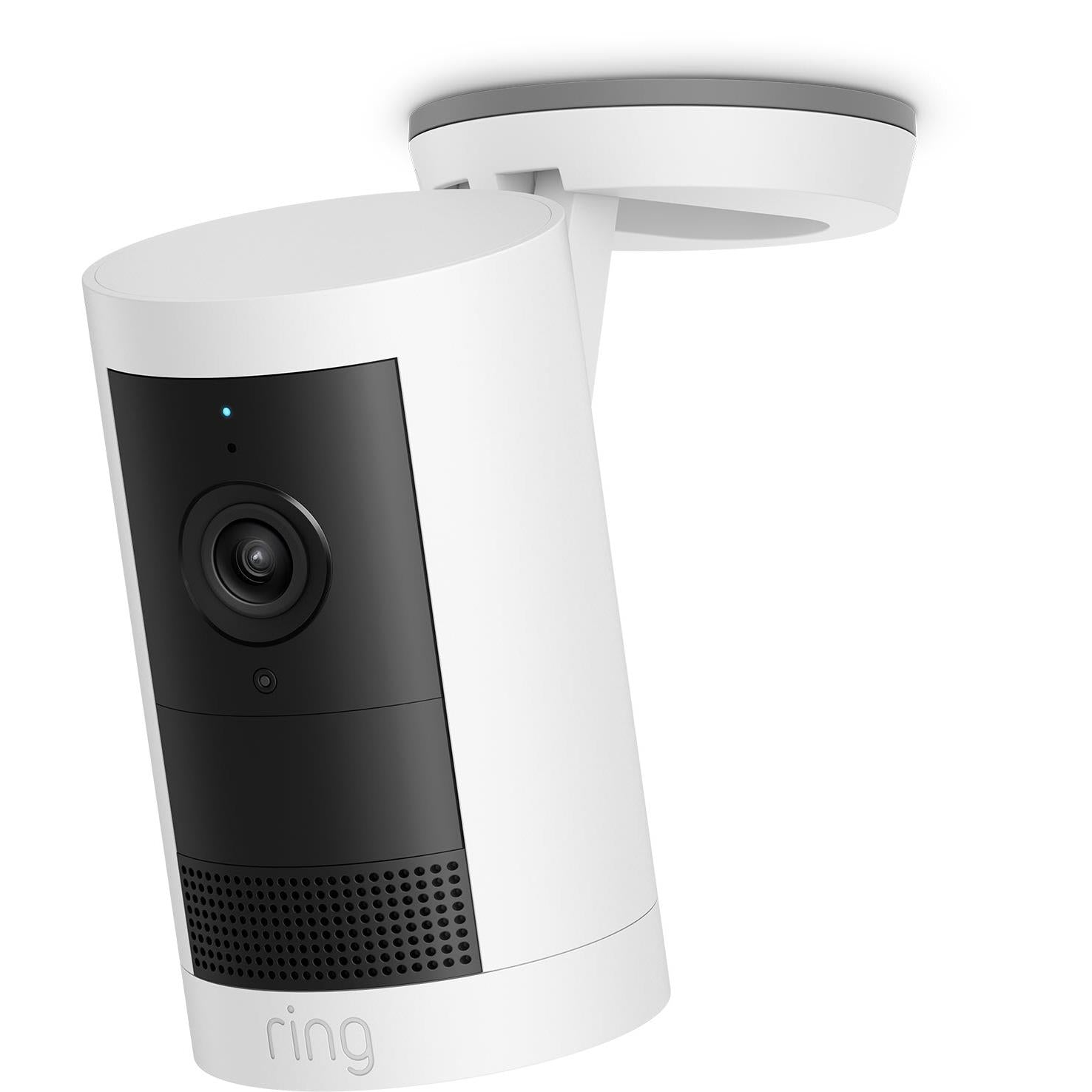 Ring Outdoor Security Camera Plus 2K Battery (White) [2 Pack]