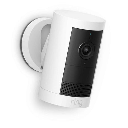 Ring Outdoor Security Camera Plus 2K Battery (White) [2 Pack]