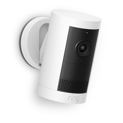 Ring Outdoor Security Camera Plus 2K Battery (White) [3 Pack]