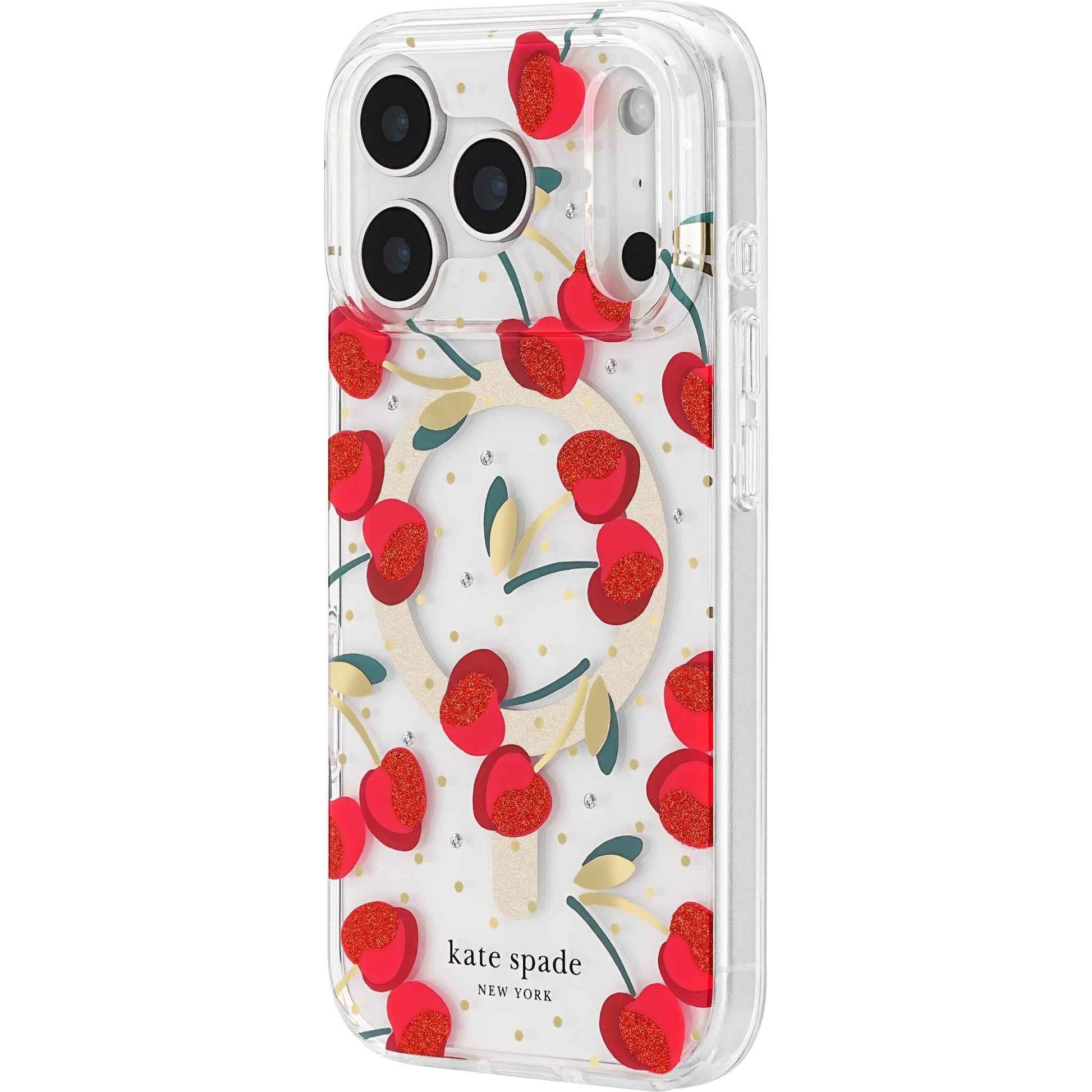 Kate Spade Protective MagSafe Case for iPhone 17 Pro (Cherry Dot)