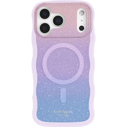 Kate Spade Wavy MagSafe Case for iPhone 17 Pro Max (Wavy Opal Glitter)