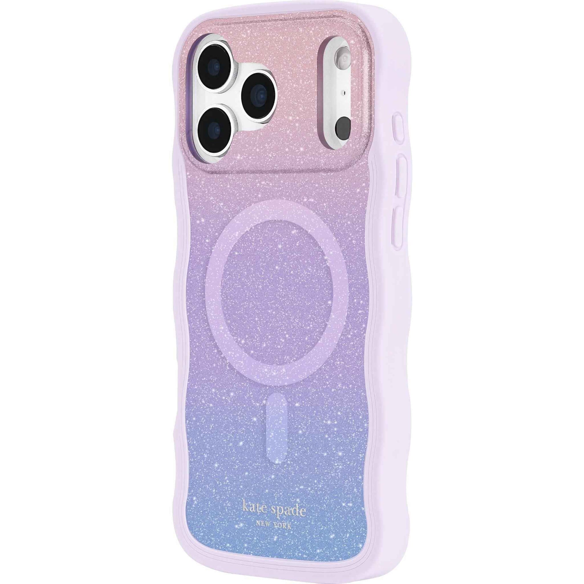 Kate Spade Wavy MagSafe Case for iPhone 17 Pro Max (Wavy Opal Glitter)
